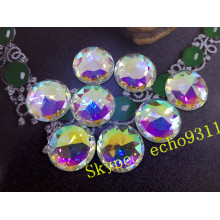 25 mm de cristal redondo cose en piedras para accesorios de la joyería